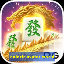 colorir avatar world